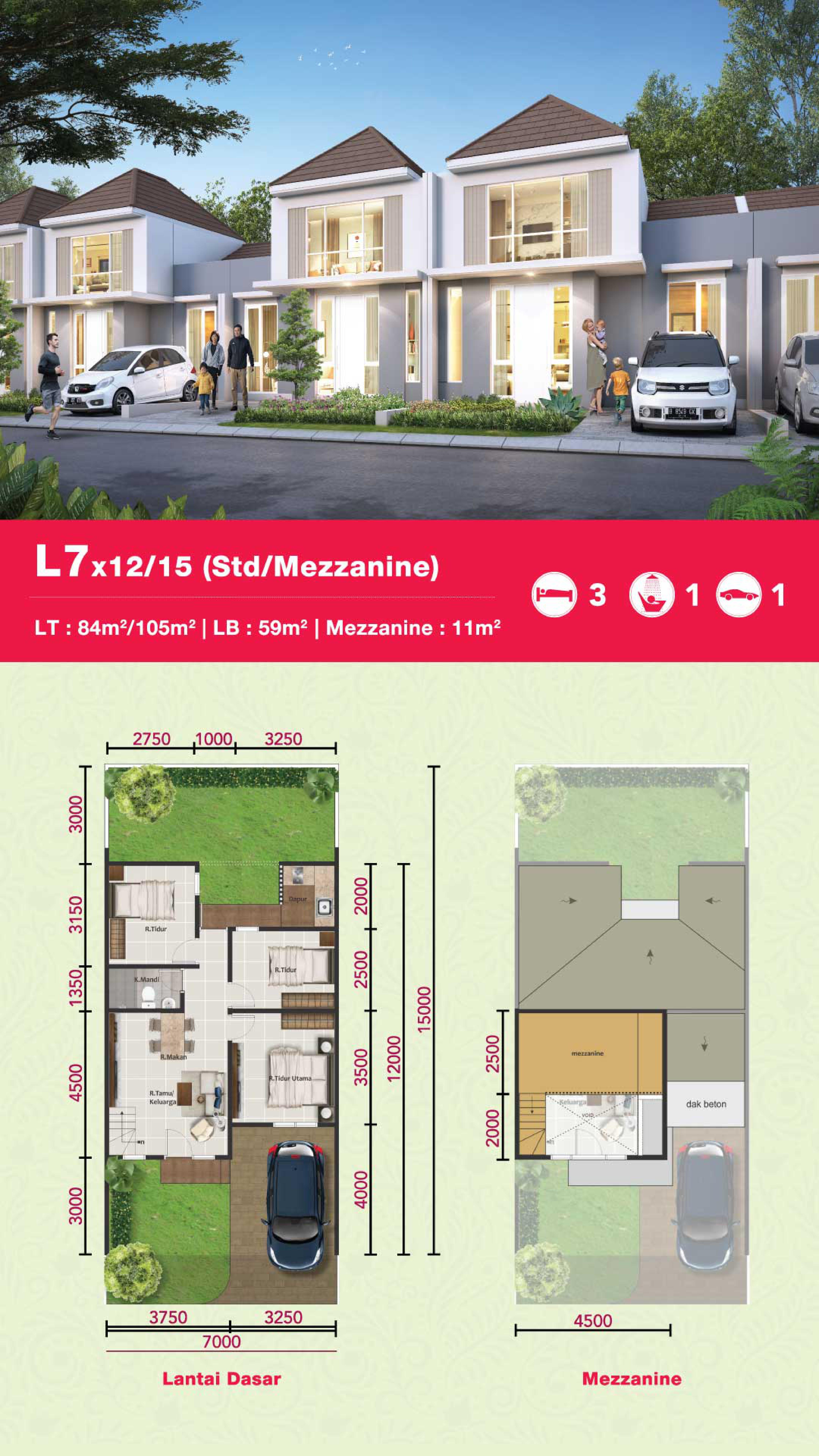 Dijual Unit Rumah Paramount Petal Tipe L7