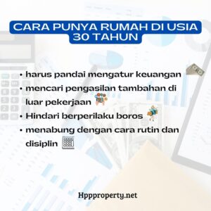 CARA PUNYA RUMAH DI USIA 30 TAHUN