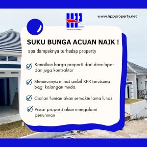 SUKU BUNGA ACUAN NAIK ! apa dampaknya terhadap property