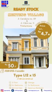 PARAMOUNT SERPONG – FLASH SALE Rumah dengan Modern (UNIT READY STOCK)