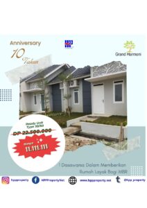 Perayaan 10 Tahun Dalam Memberikan Rumah Layak Bagi MBR Grand Harmoni 3 Jayanti