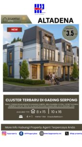 CLUSTER BARU DI KAWASAN PASADENA CENTRAL DISTRICT – GADING SERPONG