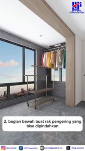 Ubah Balkon Jadi Ruang Laundry Estetik