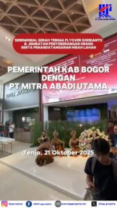 Babak baru mobilitas Tenjo dimulai! Resmi Beroperasi Flyover Soebianto & JPO Tenjo