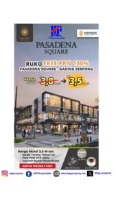 PROMO FREE PPN-DTP Commercial | Ruko Pasadena Square North 1