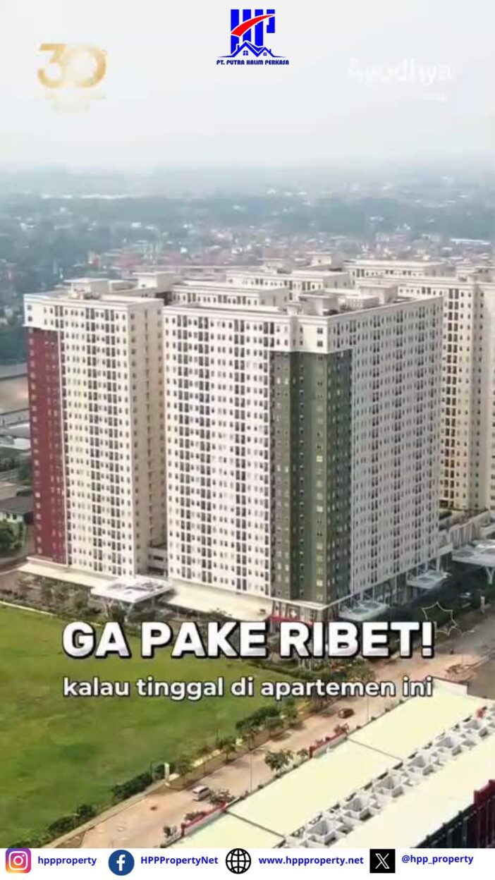 GAK PAKE RIBET KALAU TINGGAL DI APARTEMENT!