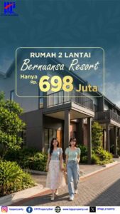 RUMAH 2 LANTAI HARGA 1 LANTAI – HANYA 15 MENIT KE AEON BSD!
