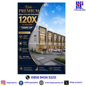 RUKO PREMIUM = BISNIS JALAN = INVESTASI AMAN!