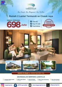 RUMAH 2 LANTAI TERMURAH, NEMPEL BSD!